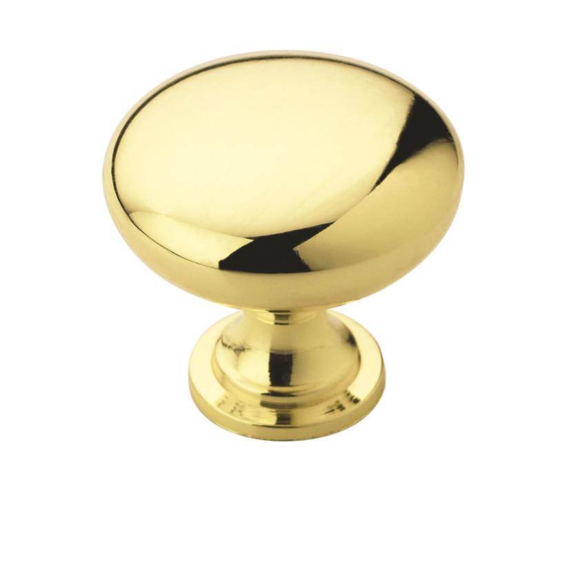 Amerock Allison Value 1-1/4 in (32 mm) Diameter Polished Brass Cabinet Knob
