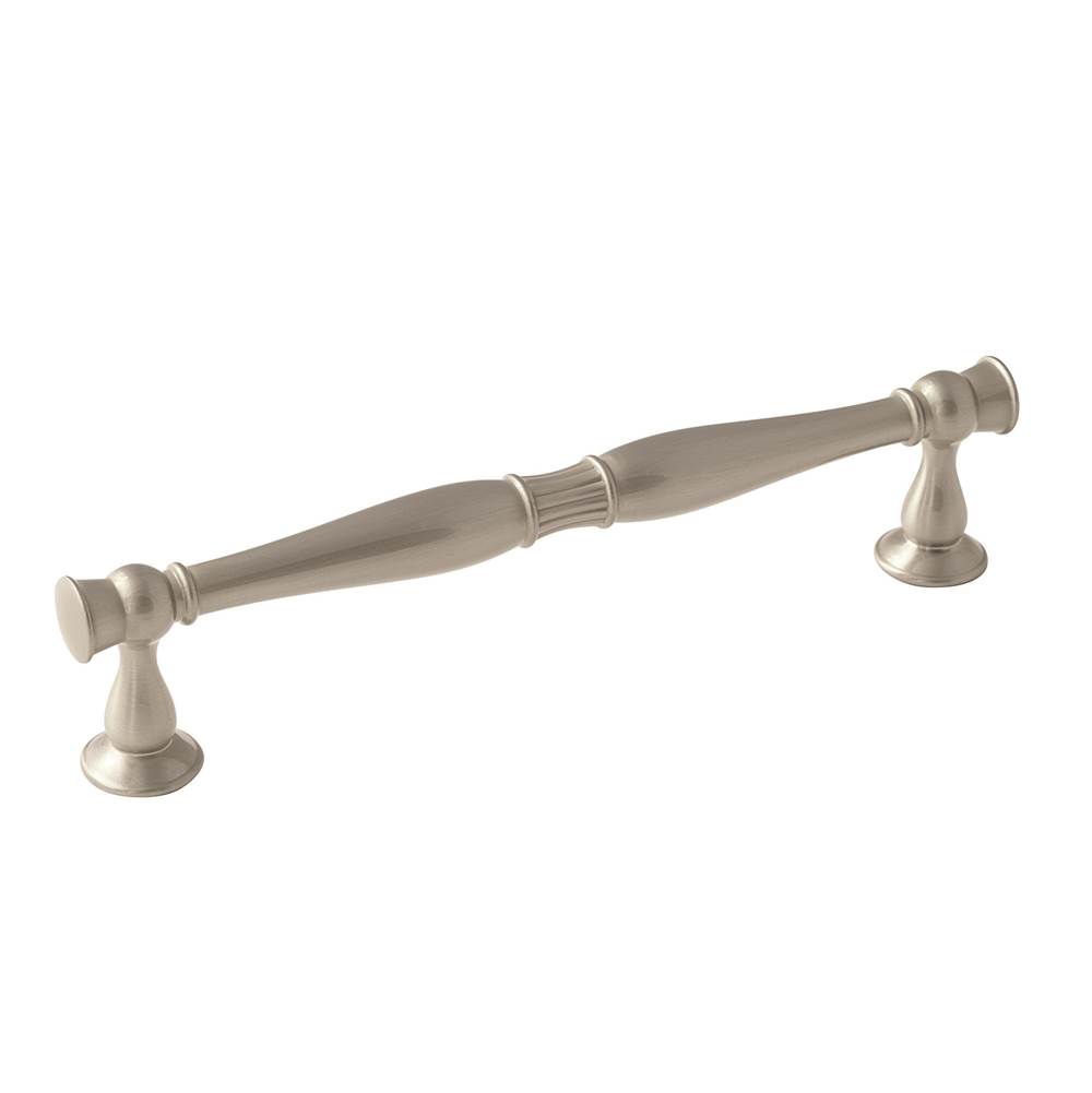 Amerock Crawford 6-5/16 in (160 mm) Center-to-Center Satin Nickel Cabinet Pull