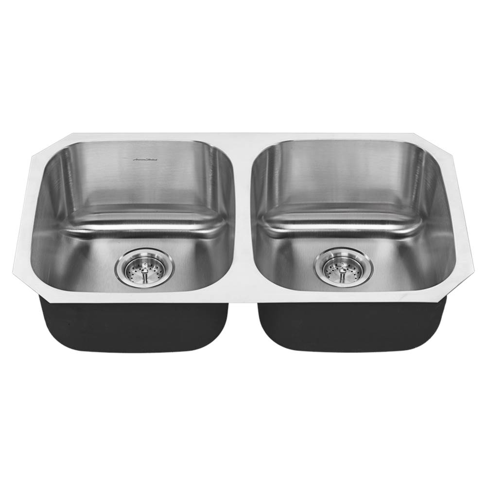 American Standard Portsmouth® 32 x 18-Inch Stainless Steel Undermount Double-Bowl Kitchen Sink