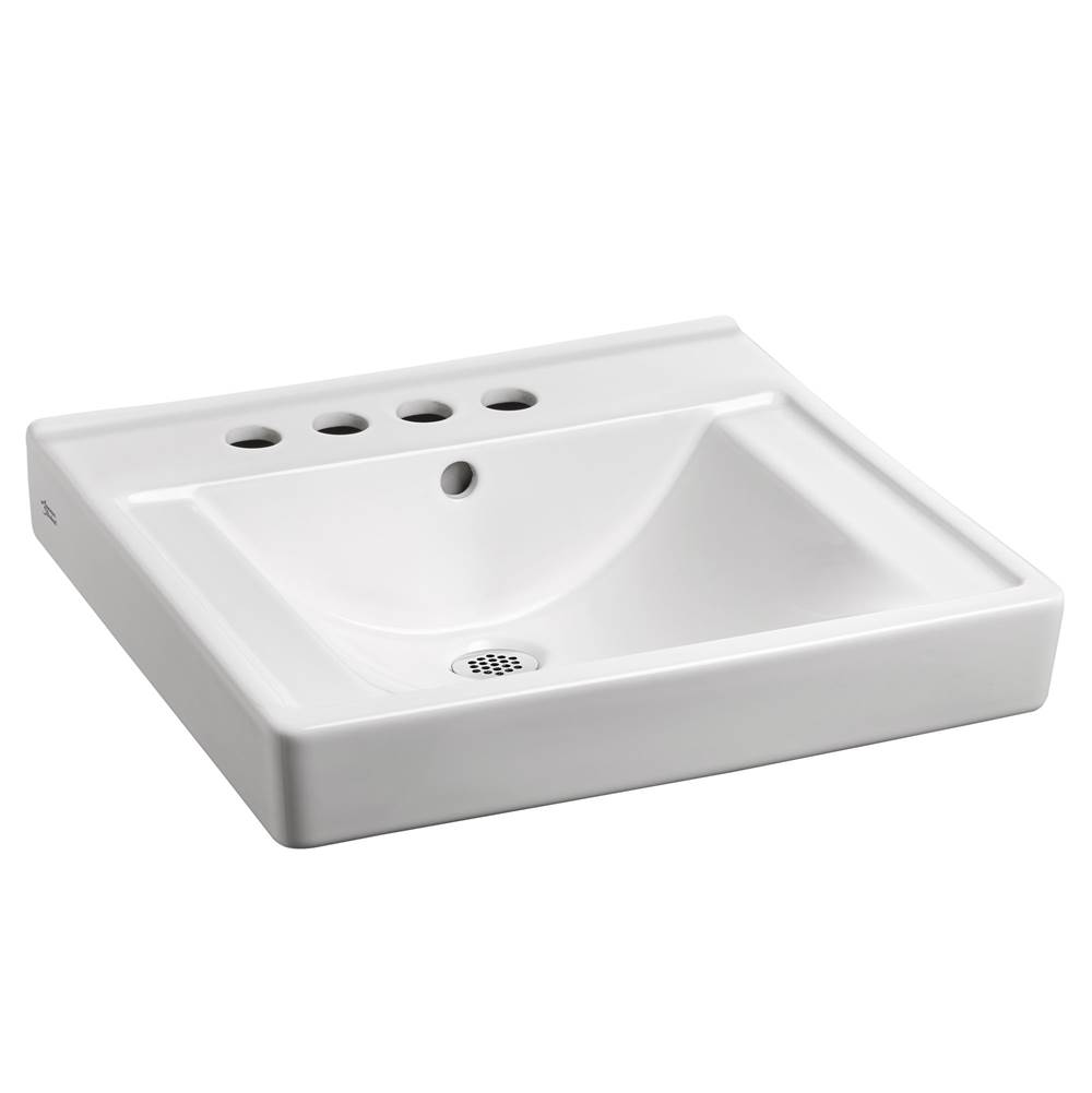American Standard Decorum® Wall-Hung EverClean® Sink With 4-Inch Centerset and Extra Left-Hand Hole