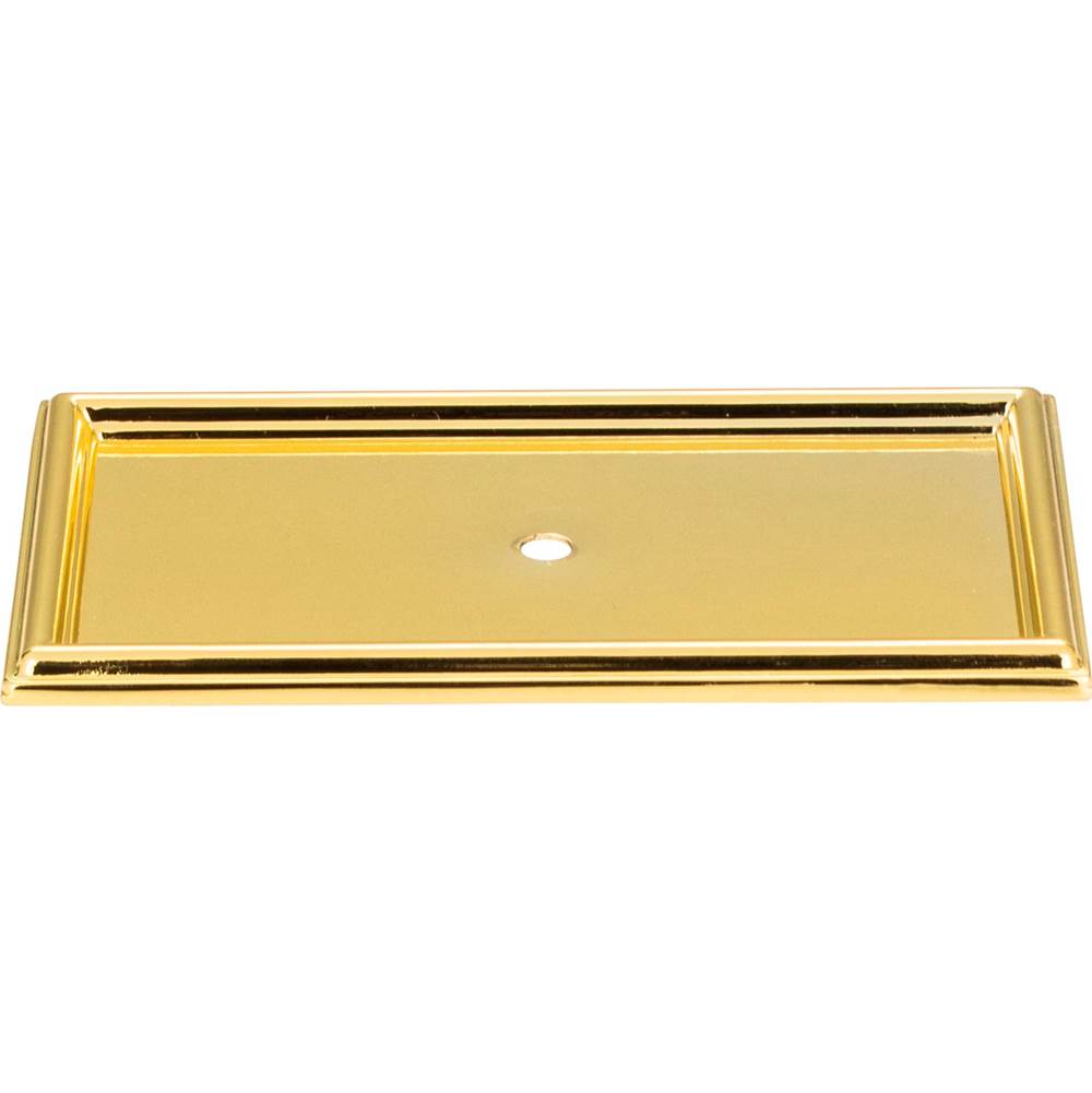 Atlas Campaign Rope Backplate 3 11/16 Inch Polished Brass