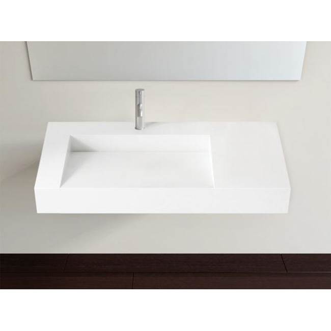 Badeloft Badeloft 39'' Gloss White Wall-mount Sink WT-04-A
