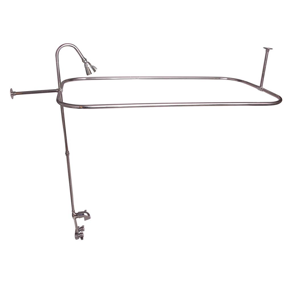 Barclay Converto Shower w/54'' Rect Rod, Code Spout, Polished Nickel