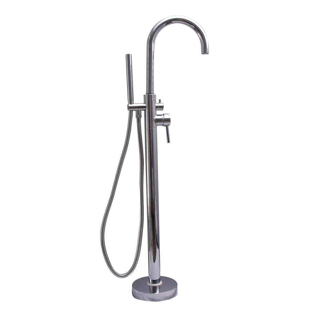 Barclay Branson Freestanding ThermostaTub Filler, Polished Chrome