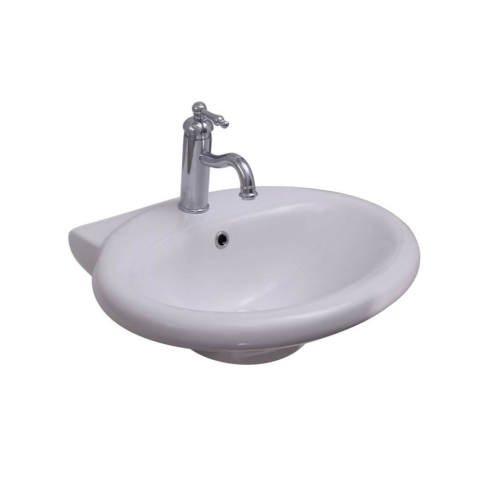 Barclay Collins Basin Only with 1 HoleOverflow, White