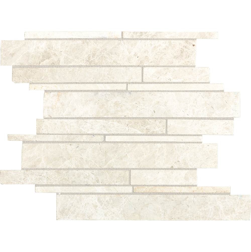 Daltile Marble Mosaic Natural Stone Tile 12 X 15 Sheet in White Cliffs