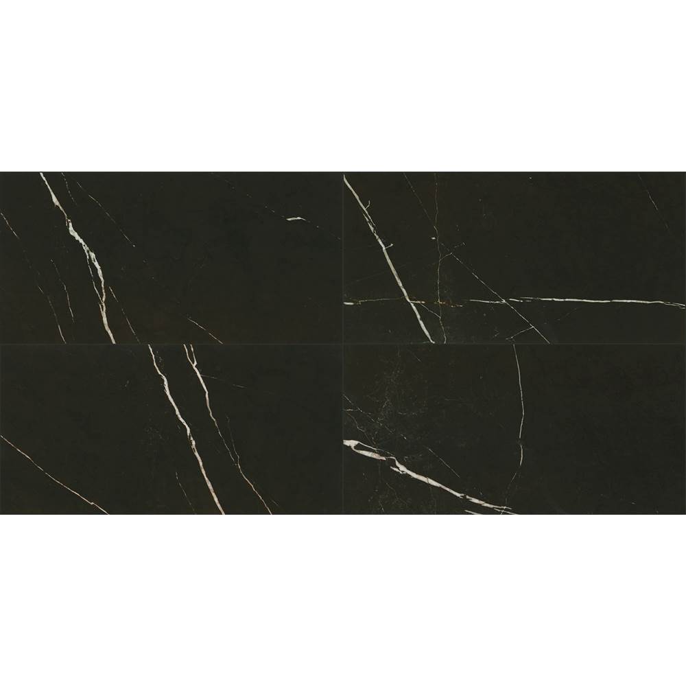 Daltile Marble Attache 12 X 48 Floor Tile in Nero
