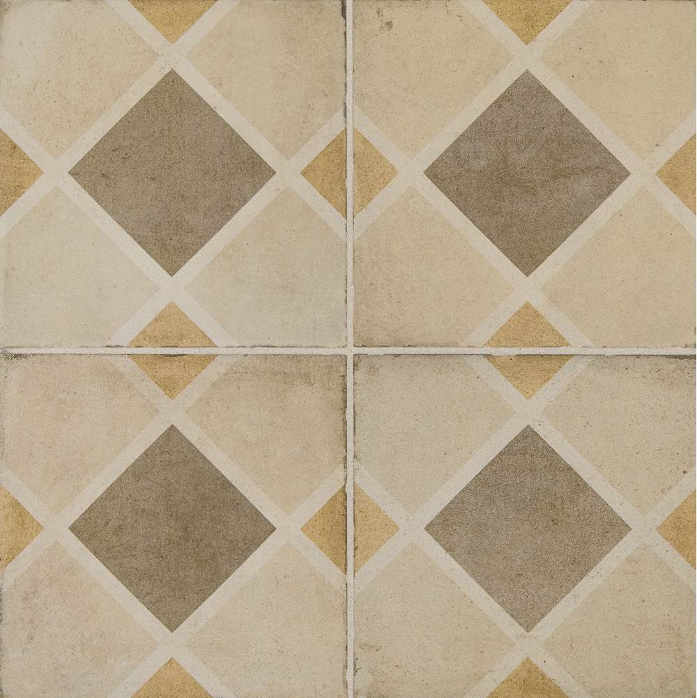 Daltile Quartetto 8 X 8 Floor Tile Deco in Warm Rombo
