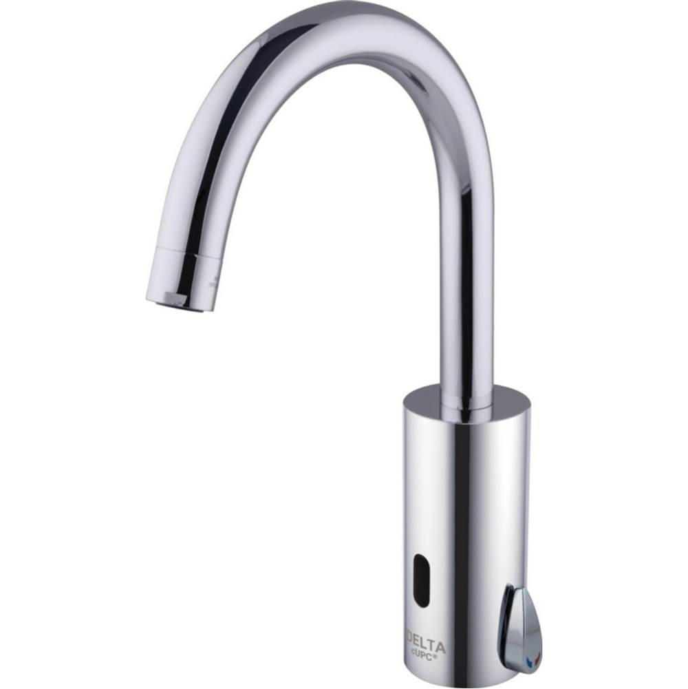 Delta Commercial Commercial DEMD: Battery Operated Electronic Faucet with Above Deck Mixer