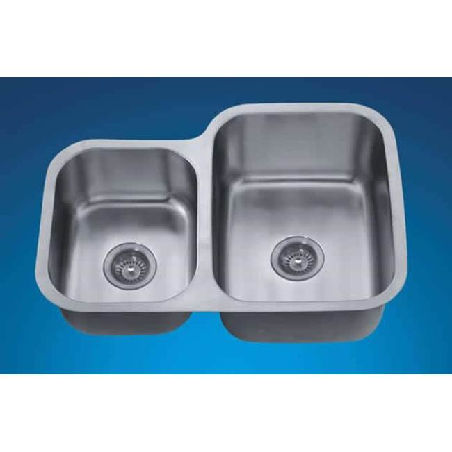 Dawn Dawn® Undermount Double Bowl Sink (Small Bowl on Left)