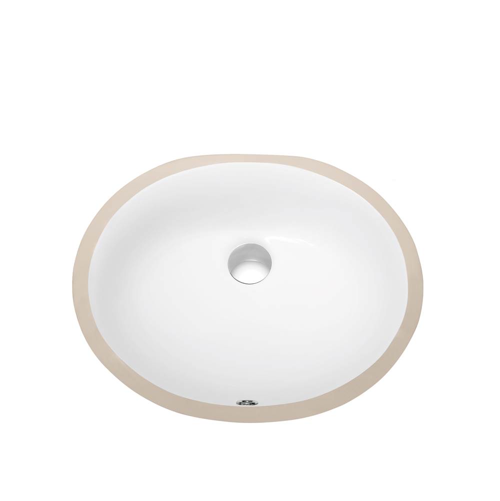 Dawn Dawn® Under Counter Oval Ceramic Basin with Overflow