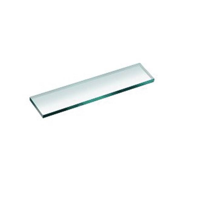 Dawn Glass Shelf for Niche, size: 12-3/4'' x 3-1/8'' x 3/8''; Matte Gold