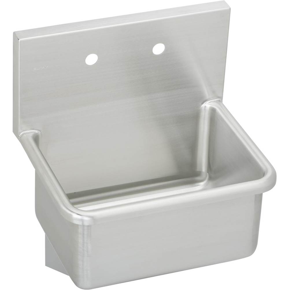 Elkay Stainless Steel 25'' x 19-1/2'' x 12, Wall Hung Service Sink