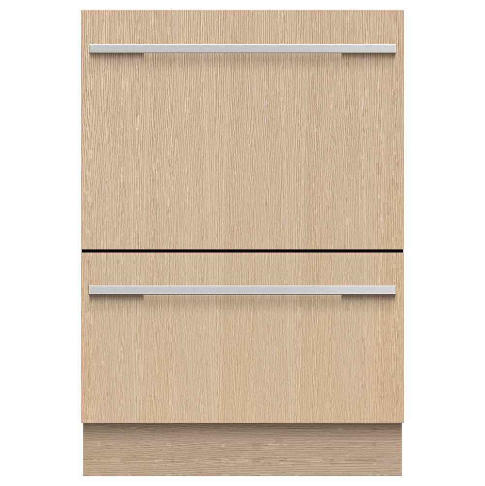 Fisher & Paykel Integrated Double DishDrawer™, Full Size, Panel Ready, Water Softener - DD24DHTI9 N