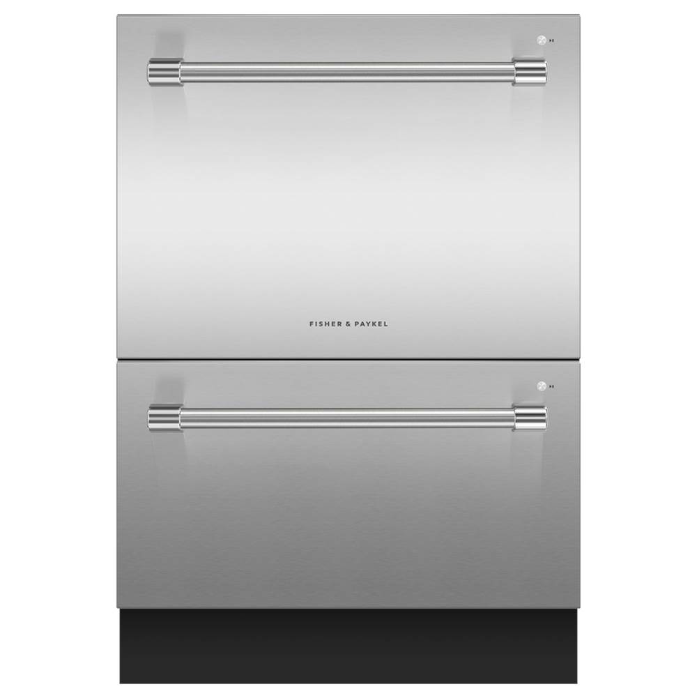 Fisher & Paykel Stainless Steel, Tall, 6 Wash Cycles, 14 Place Settings, Professional Round Flush Handle