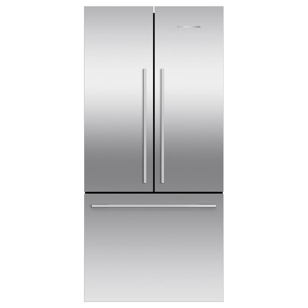 Fisher & Paykel 32'' French Door Refrigerator Freezer, 17 cu ft, Stainless Steel, Ice Only, Counter Depth Contemporary - RF170ADJX4