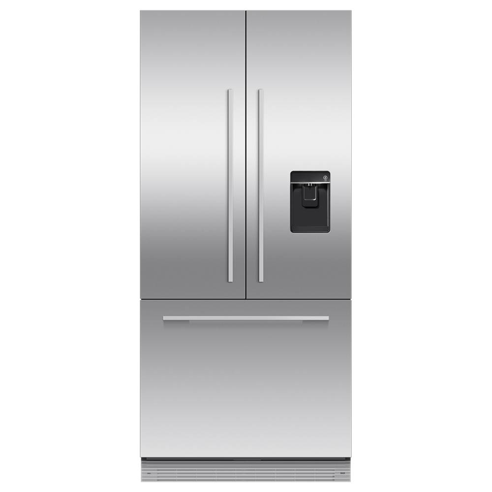 Fisher & Paykel 32'' French Door Refrigerator Freezer, 72'' H, 14.7 cu ft, F&P Stainless Panel Req, Ice & Internal Water Requires - RD3272AU UB