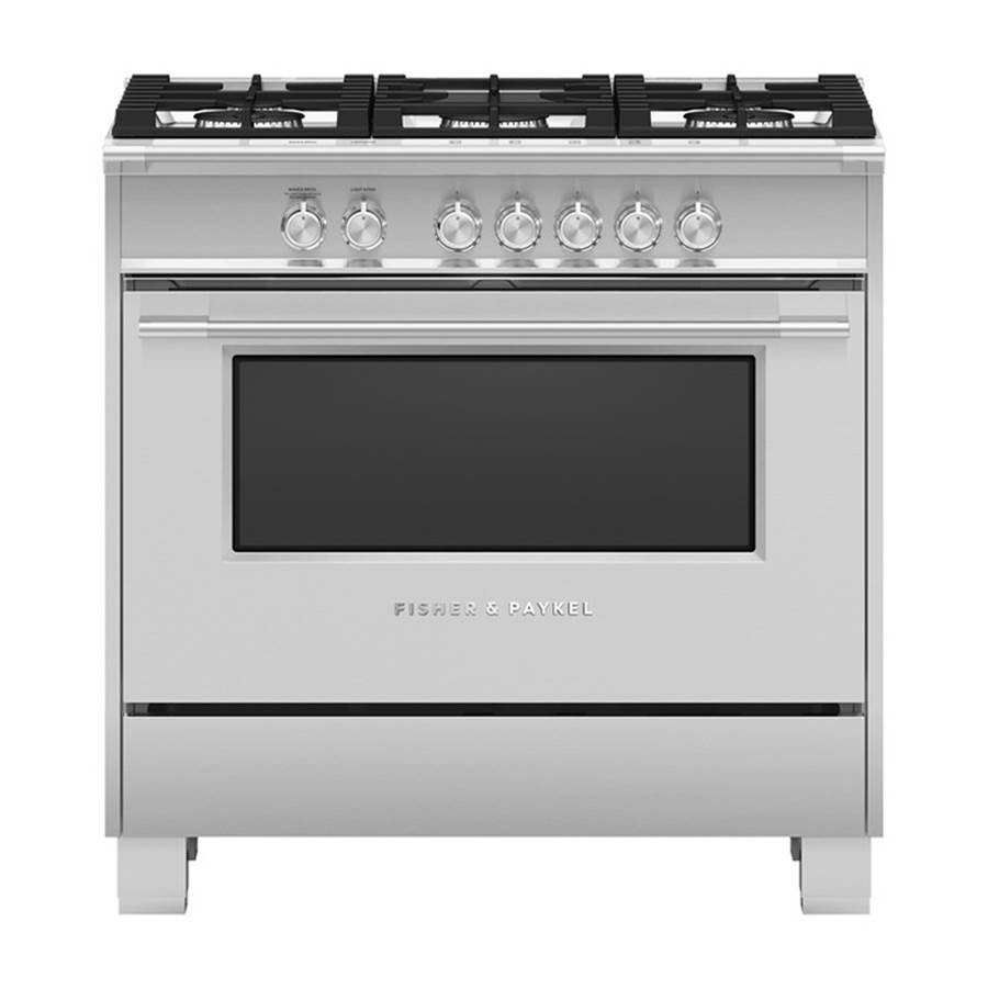 Fisher & Paykel 36'' Classic Gas Range, 5 Burner, Stainless Steel - OR36SCG4X1
