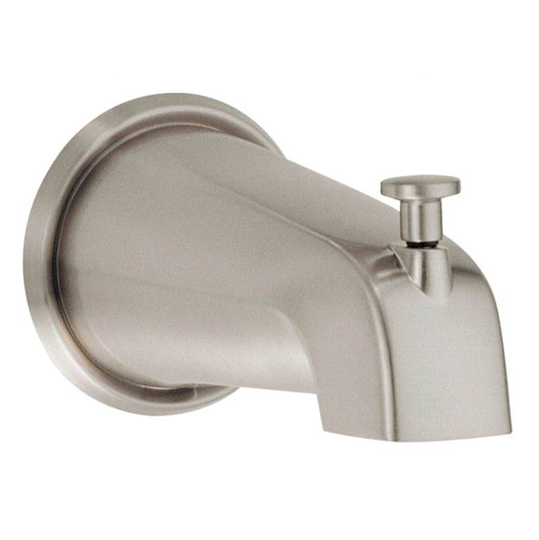 Gerber Plumbing 5 1/2'' Wall Mount Tub Spout with Diverter Brushed Nickel