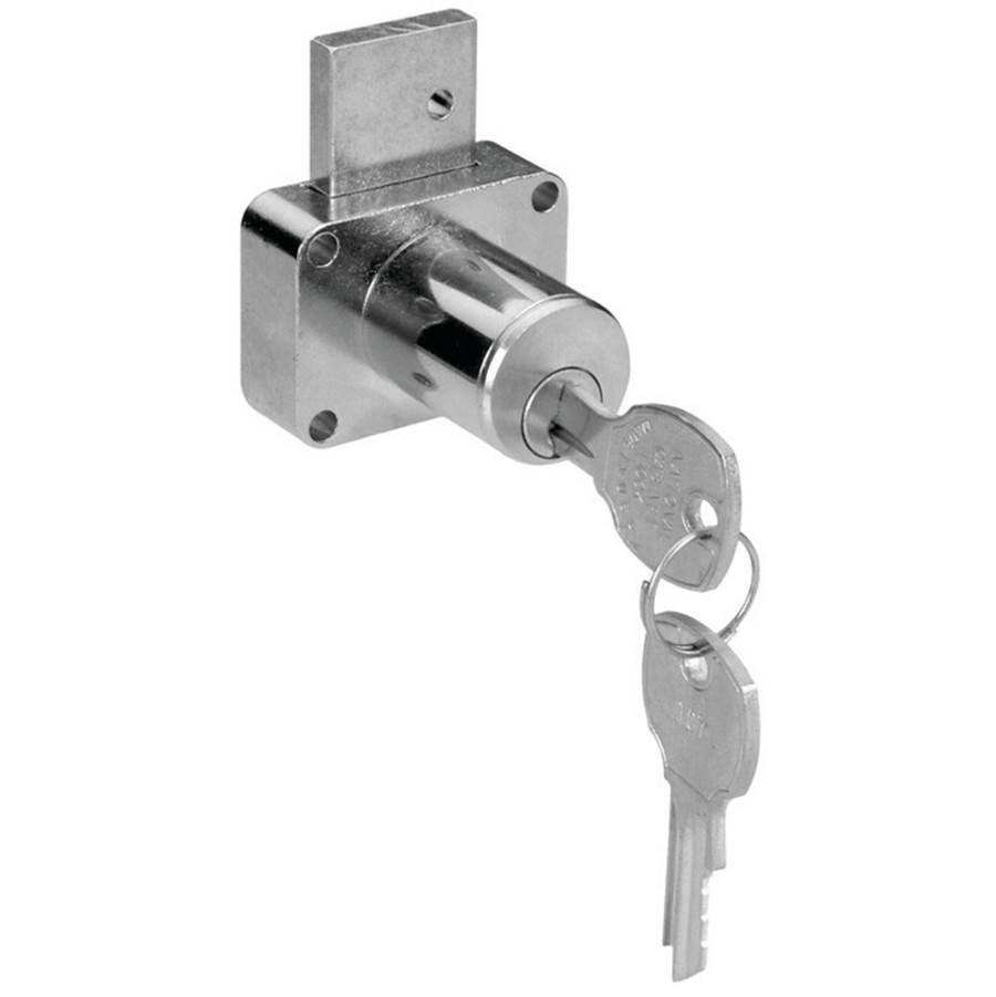 Hafele Drawer Lock C8178 Sat Brs 7/8'' K915