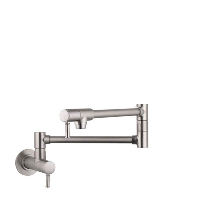Hansgrohe Talis C Pot Filler, Wall-Mounted in Steel Optic