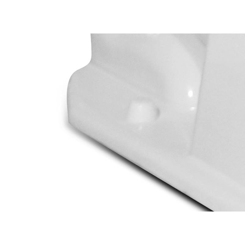 Icera Plastic Floor Bolt Caps White (pair)