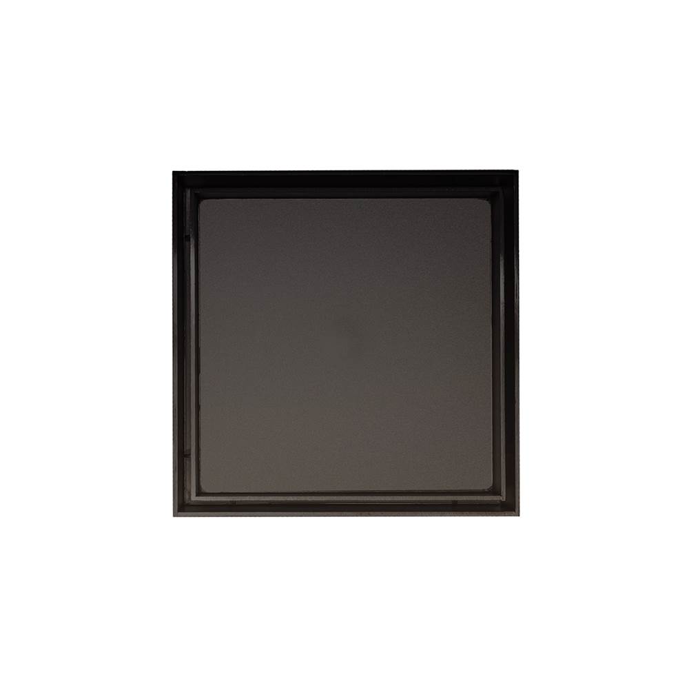 Infinity Drain 5'' x 5'' TD 15 Tile Insert High Flow Complete Kit in Oil Rubbed Bronze with ABS Drain Body, 3'' Outlet