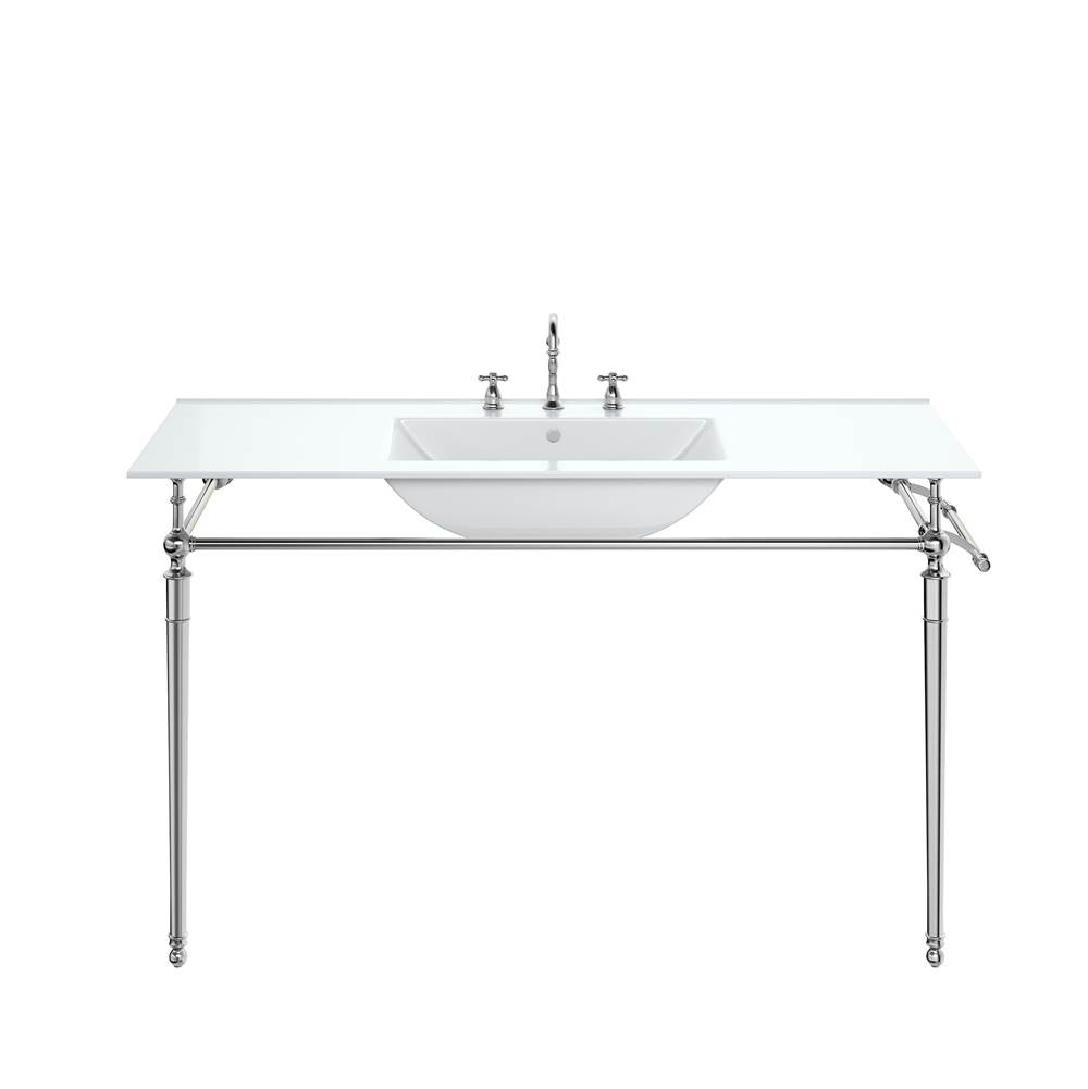 James Martin Vanities Westley 47.2'' Single Console Sink w/ Chrome Finish Stand