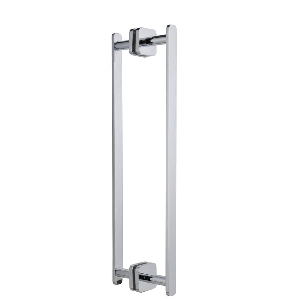 Kartners MILAN - 12-inch Double Shower Door Handle-Brushed Nickel
