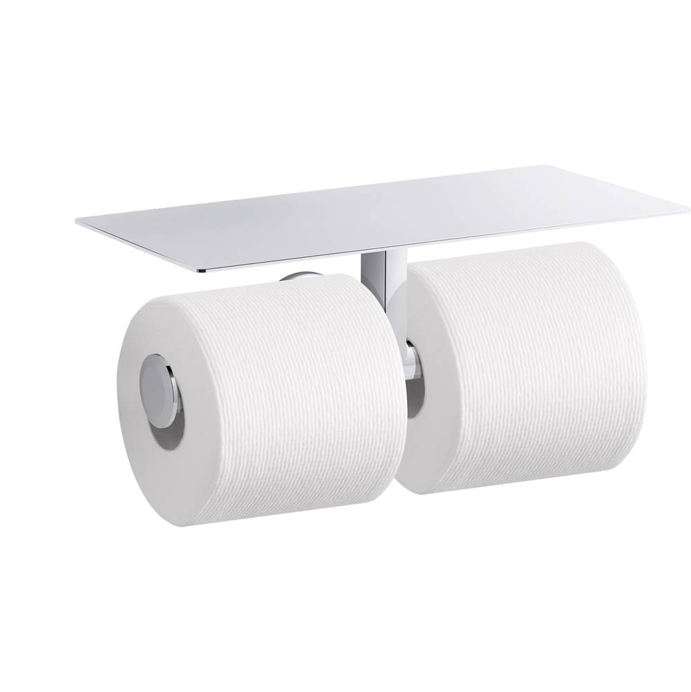 Kohler Components™ Covered double toilet paper holder
