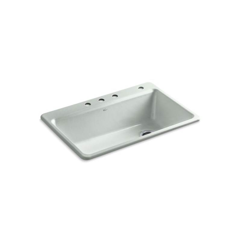 Kohler Riverby® 33'' x 22'' x 9-5/8'' top-mount single bowl workstation kitchen sink w/ accessories