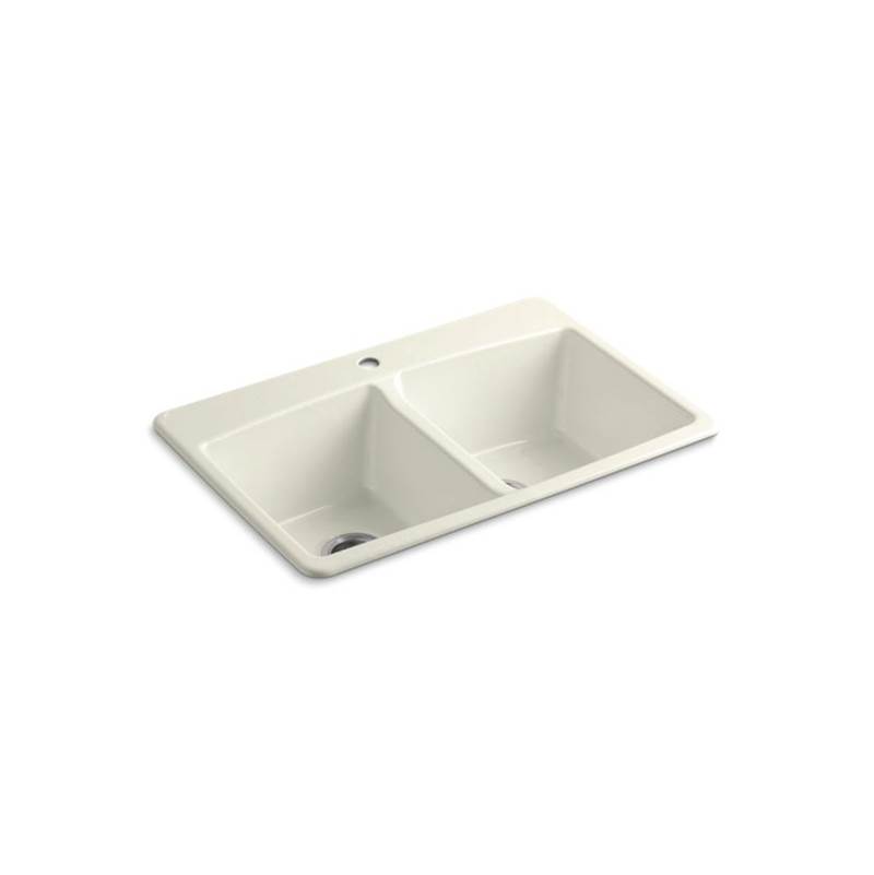 Kohler Brookfield™ 33'' x 22'' x 9-5/8'' top-mount double-equal kitchen sink