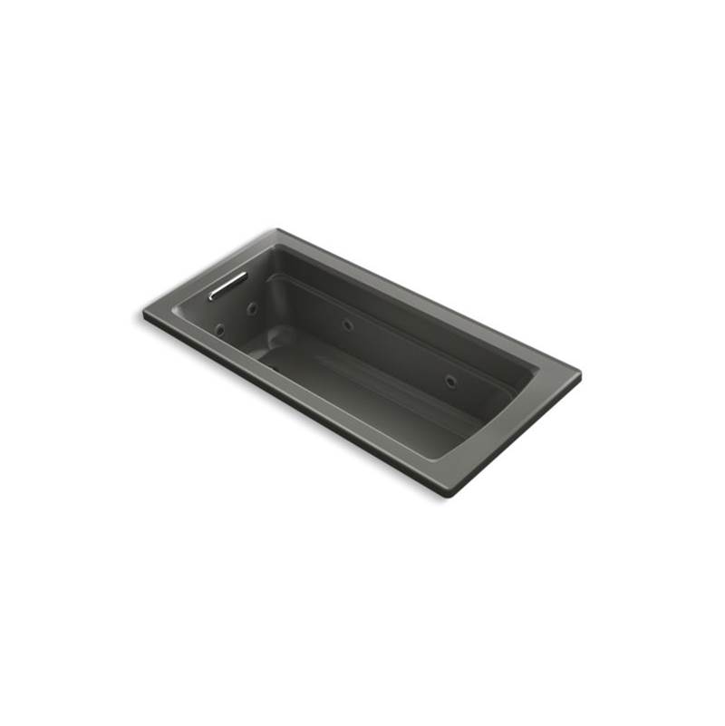 Kohler Archer® 66'' x 32'' drop-in whirlpool bath with Bask® heated surface