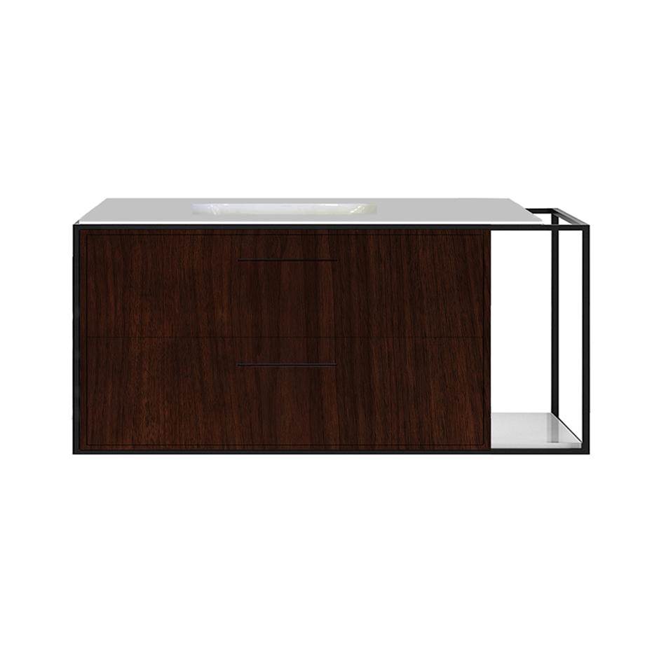 Lacava Metal frame  for wall-mount under-counter vanity LIN-UN-48L. Sold together with the cabinet and countertop.  W: 48'', D: 21'', H: 20''.