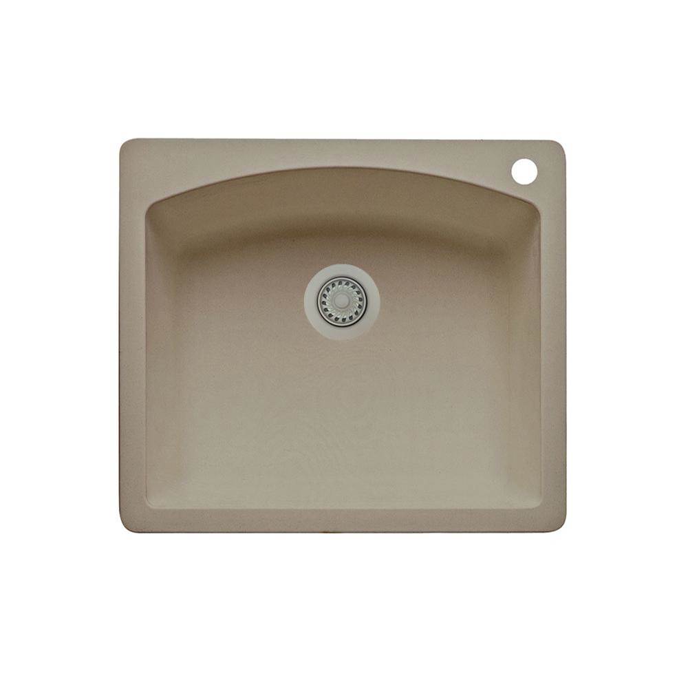 Luxart SILGRANIT® Single Bowl Dual Mount Sink