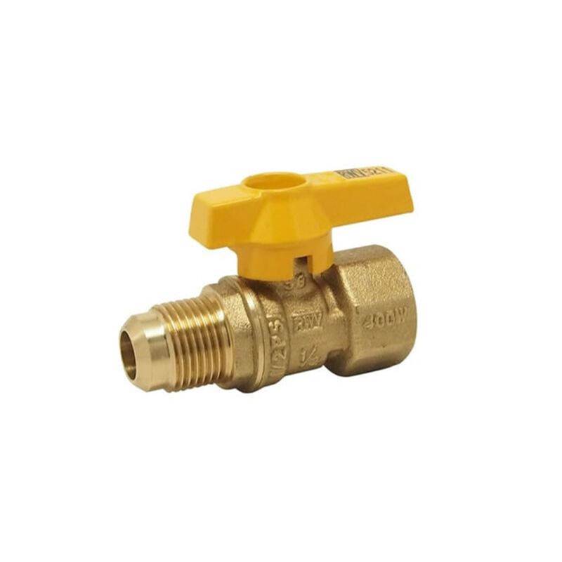 Mainline Collection Brass 2-Piece Lever Handle IPS x Flare Straight Gas Ball Valves
