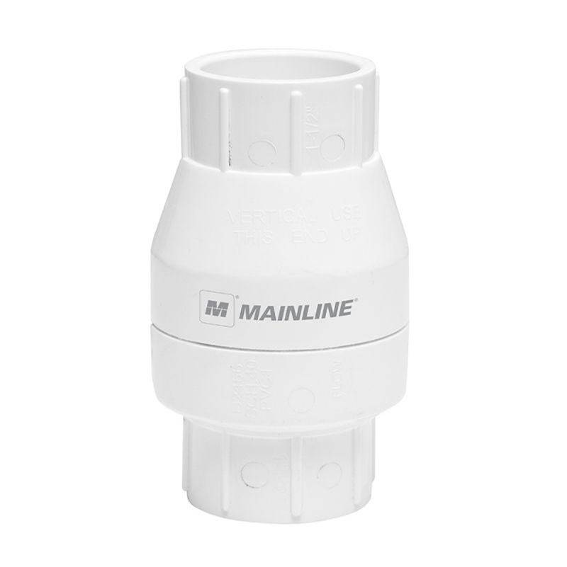 Mainline Collection PVC Solvent Weld Swing Check Valve