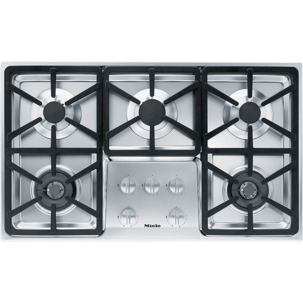 Miele KM 3474 G - 36'' Cooktop Hexa Grates Nat Gas (Stainless Steel)