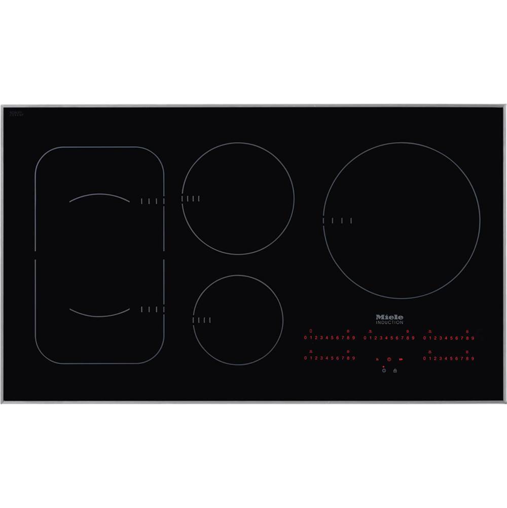Miele KM 6370 - 36'' Induction Cooktop framed (Stainless Steel)