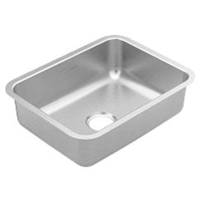 Moen 23'' x 18'' stainless steel 20 gauge single bowl sink