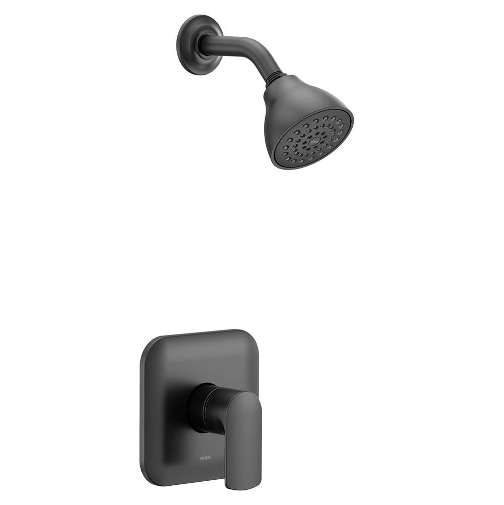 Moen Rizon M-CORE 2-Series Eco Performance 1-Handle Shower Trim Kit in Matte Black (Valve Sold Separately)