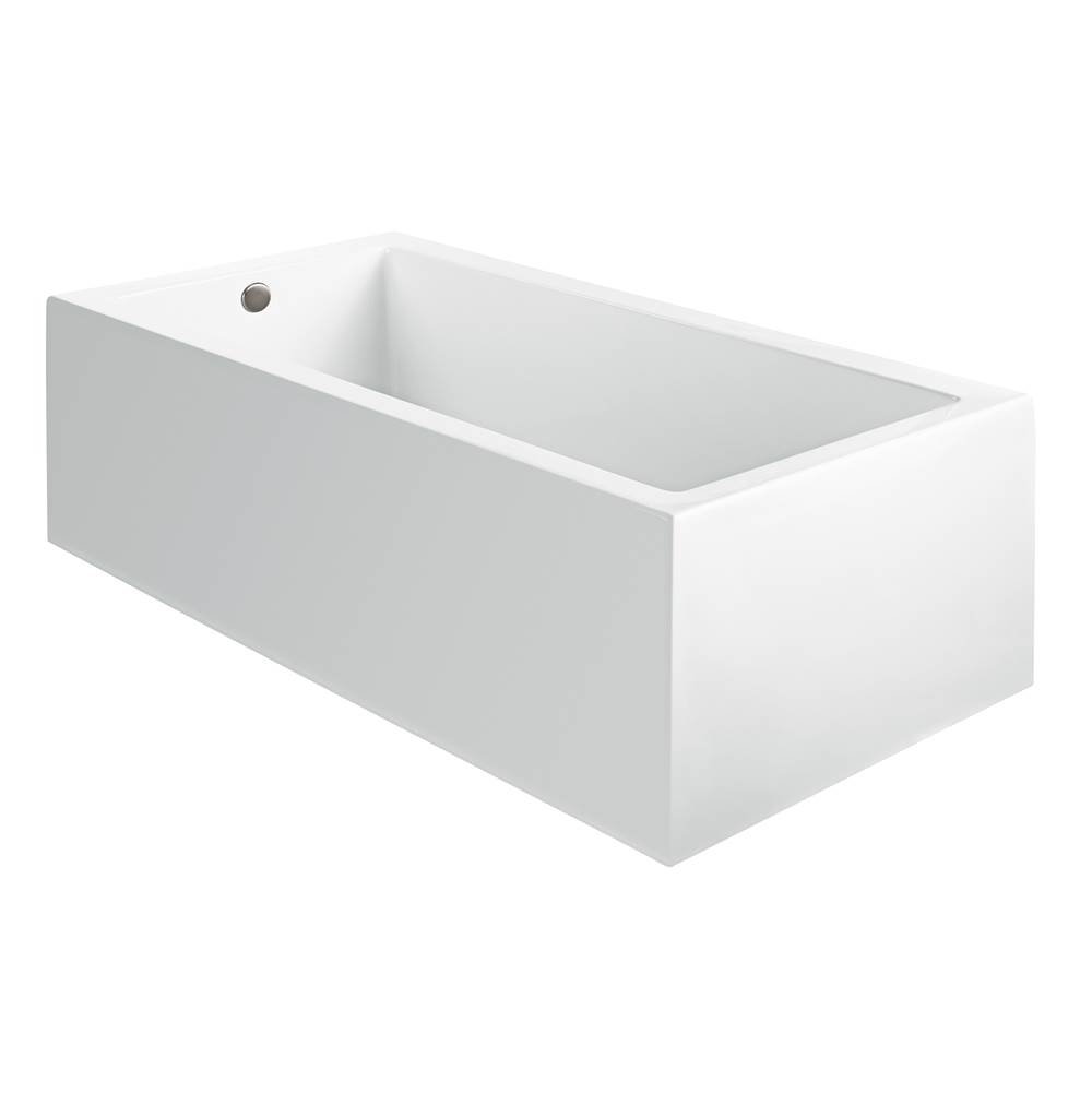 MTI Baths Andrea 20A Acrylic Cxl Sculpted 1 Side Air Bath - White (54X36)