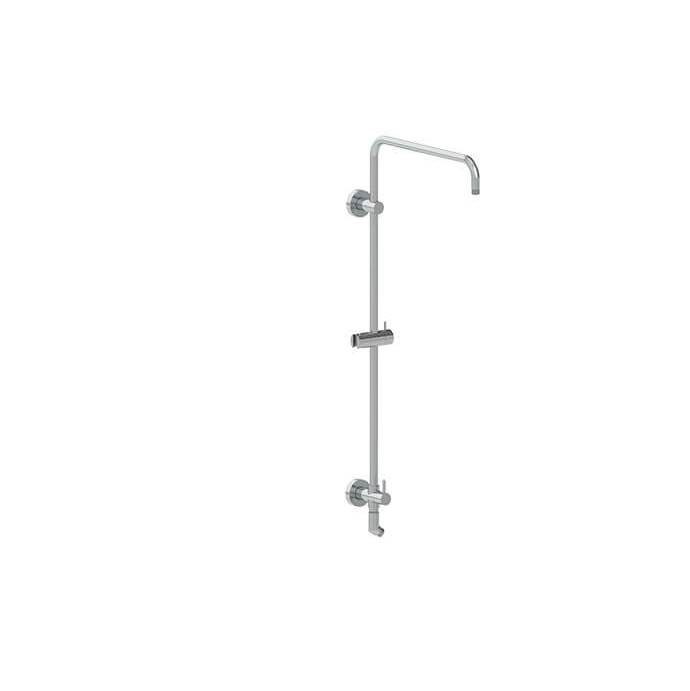 Mountain Plumbing Rain Rail Plus – Wall Mounted Shower Rail with Bottom Outlet Integral Waterway and Diverter (Short)