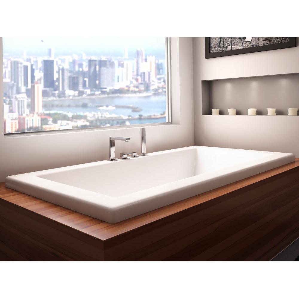 Neptune ZEN bathtub 32x72 with armrests and 2'' top lip, Whirlpool, White