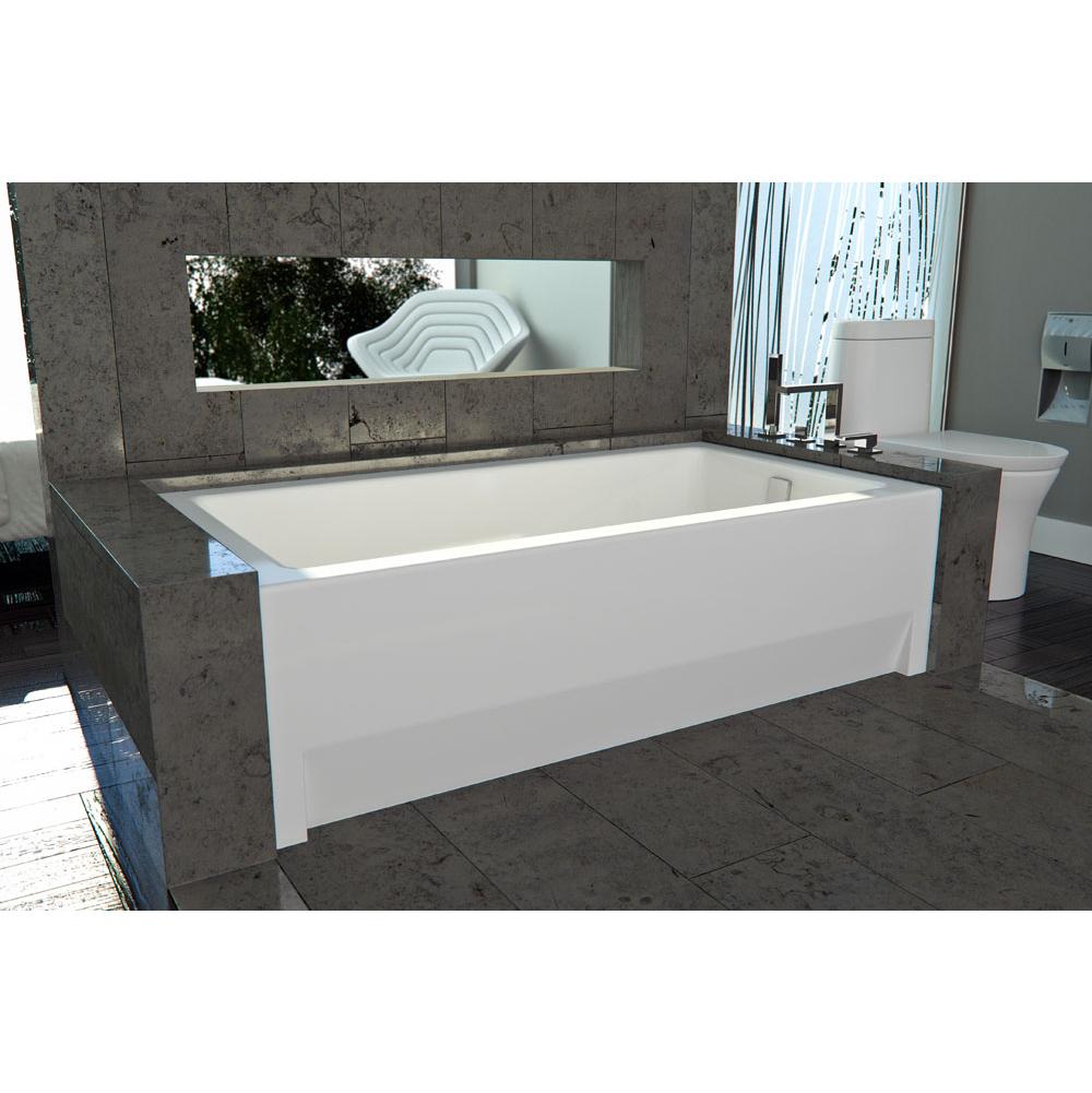 Neptune ZORA bathtub 36x66 with Tiling Flange, Right drain, Mass-Air/Activ-Air, Biscuit