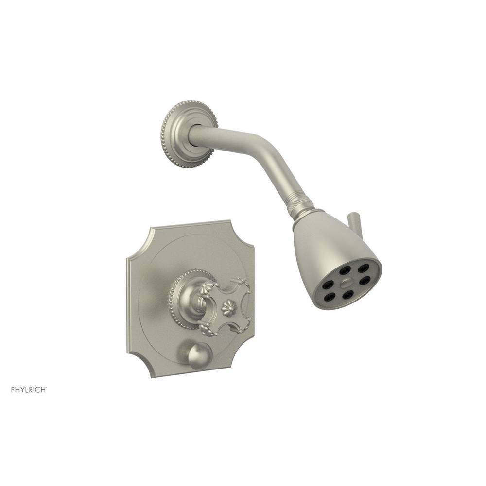 Phylrich MARVELLE Pressure Balance Shower and Diverter Set (Less Spout), Cross Handle 4-477