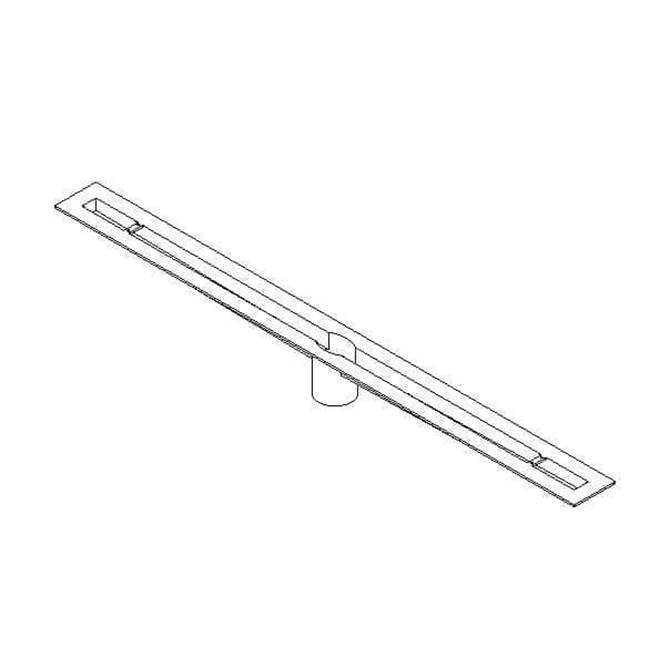 Quick Drain Proline Body 33In Trough 32In Length Centered Outlet Cast