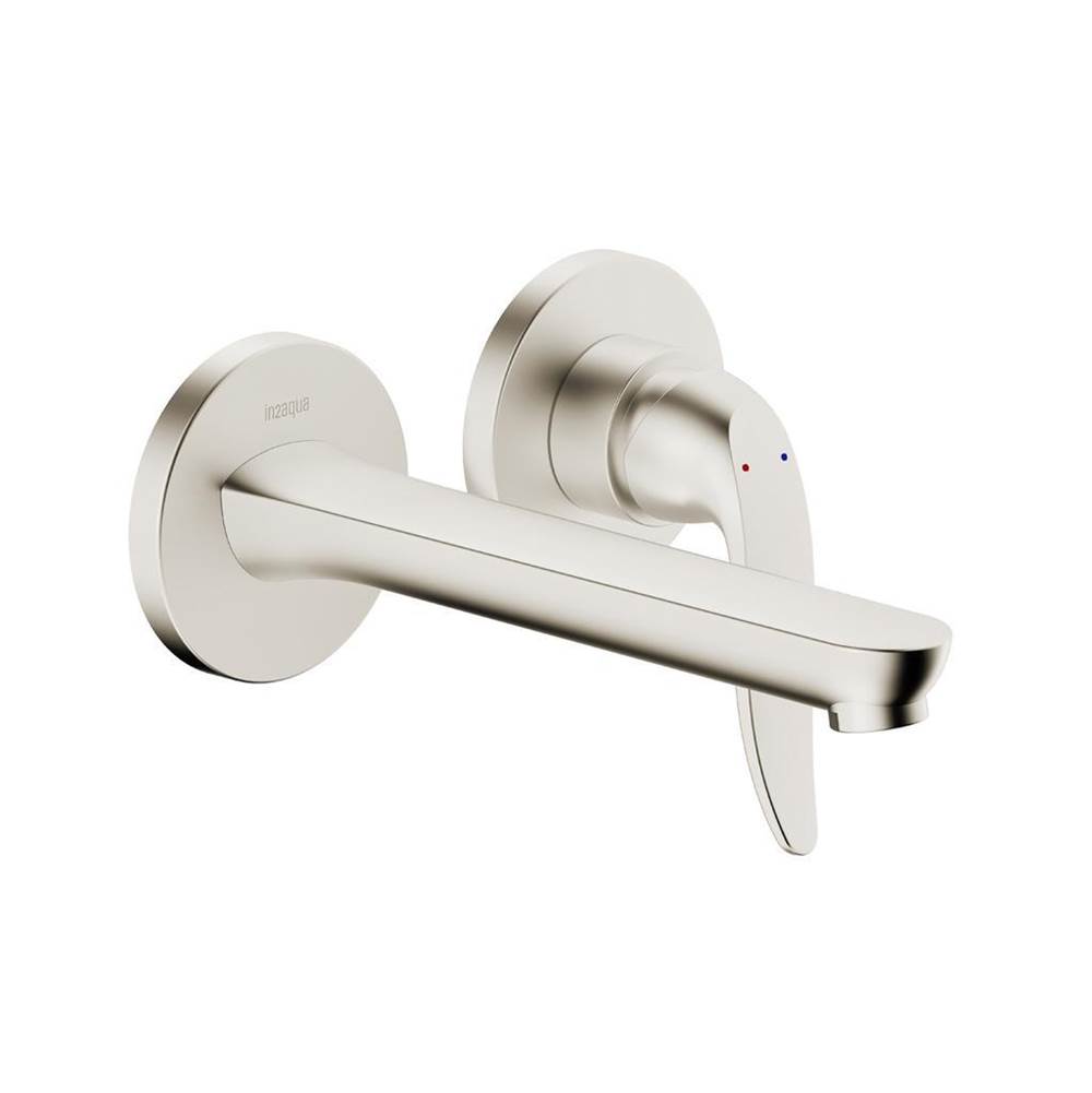 In2aqua Style 2-Hole In-Wall For Wash Basin, Brushed Nickel
