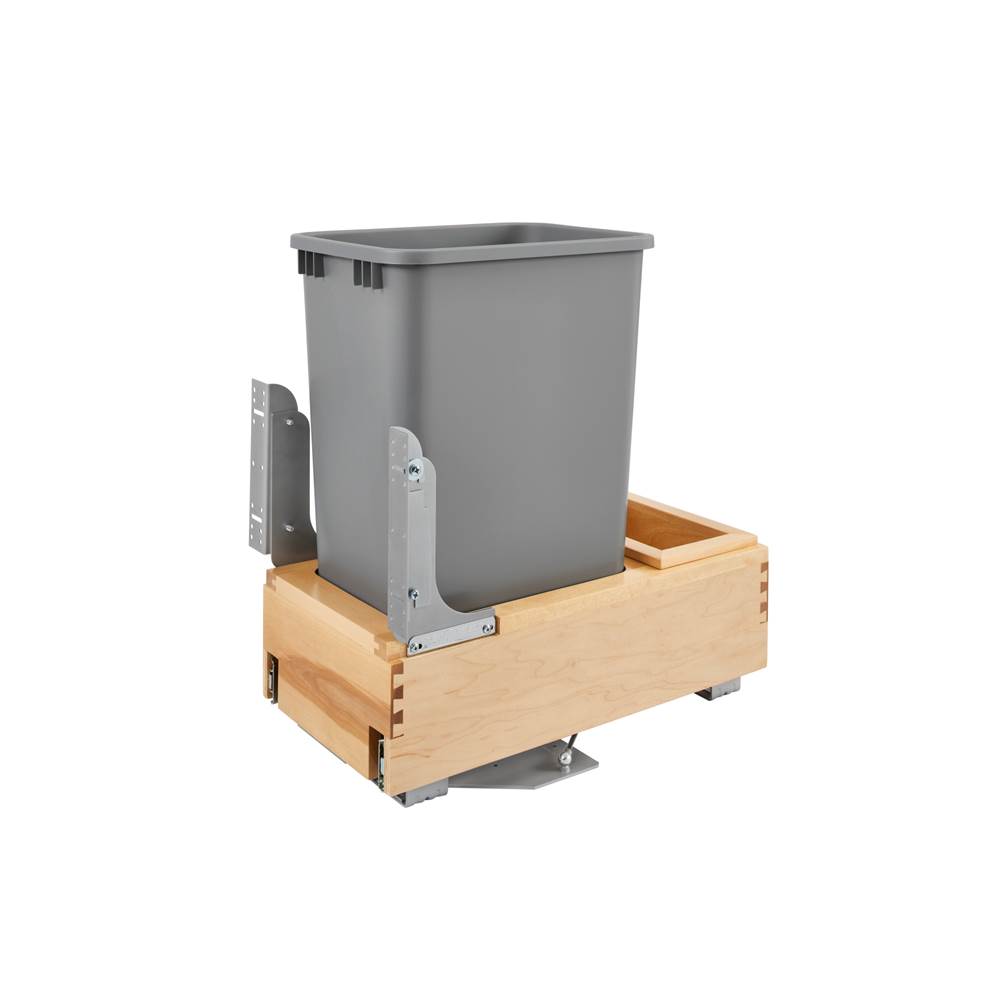 Rev-A-Shelf Wood Pull Out Trash/Waste Container with Soft/Open Close