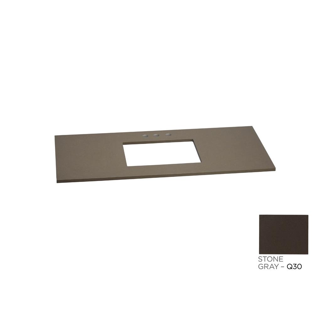 Ronbow 49'' x 22'' TechStone™  Vanity Top in Stone Gray - 3/4'' Thick